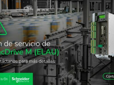 Schneider Electric anuncia el fin de servicio de PacDrive M (ELAU)